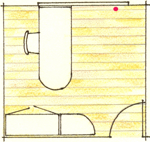 Corrected floor-plan for an office